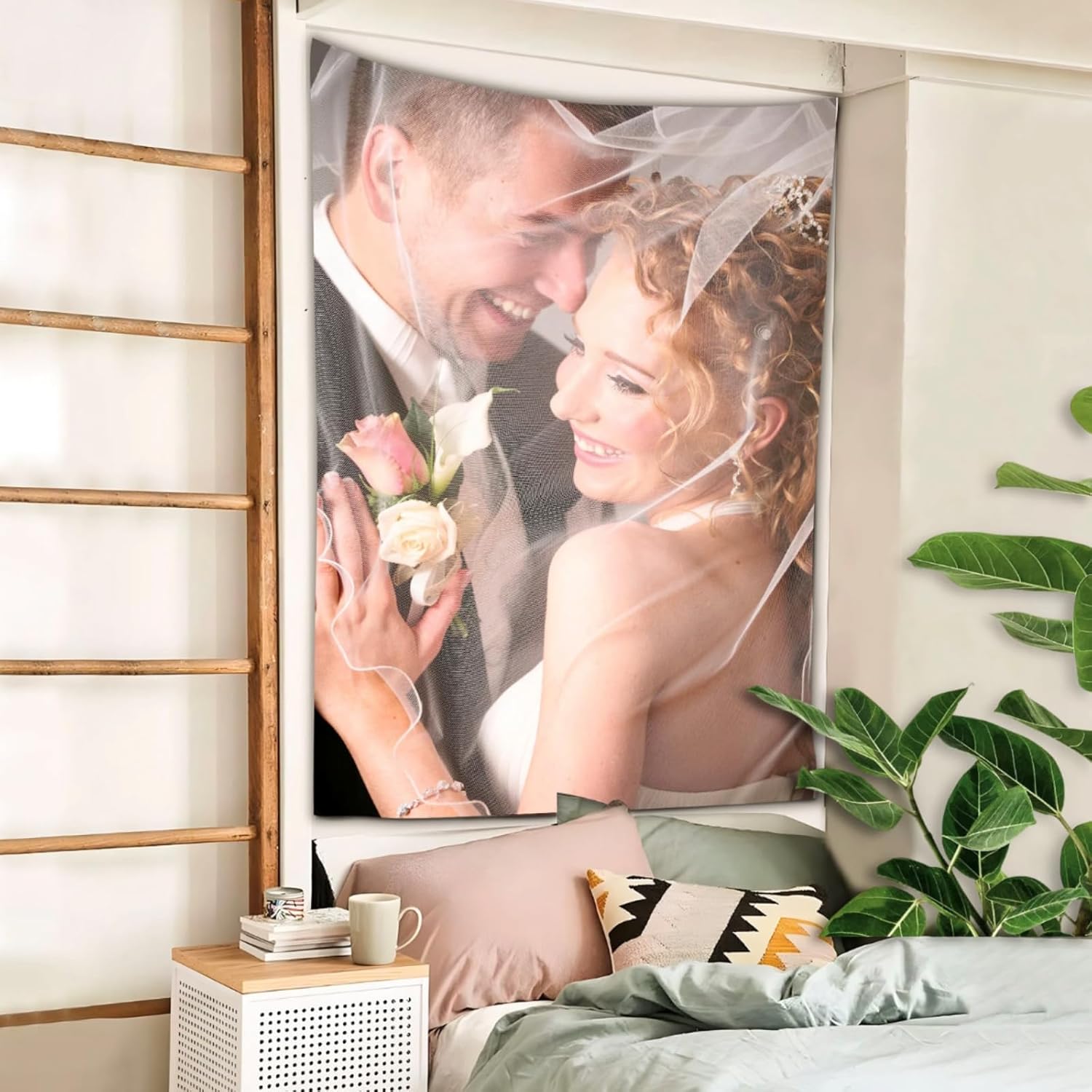 Pancartas y letreros personalizados para cargar imágenes de tapicería, para dormitorio, tapices personalizados para colgar en la pared (30 x 40