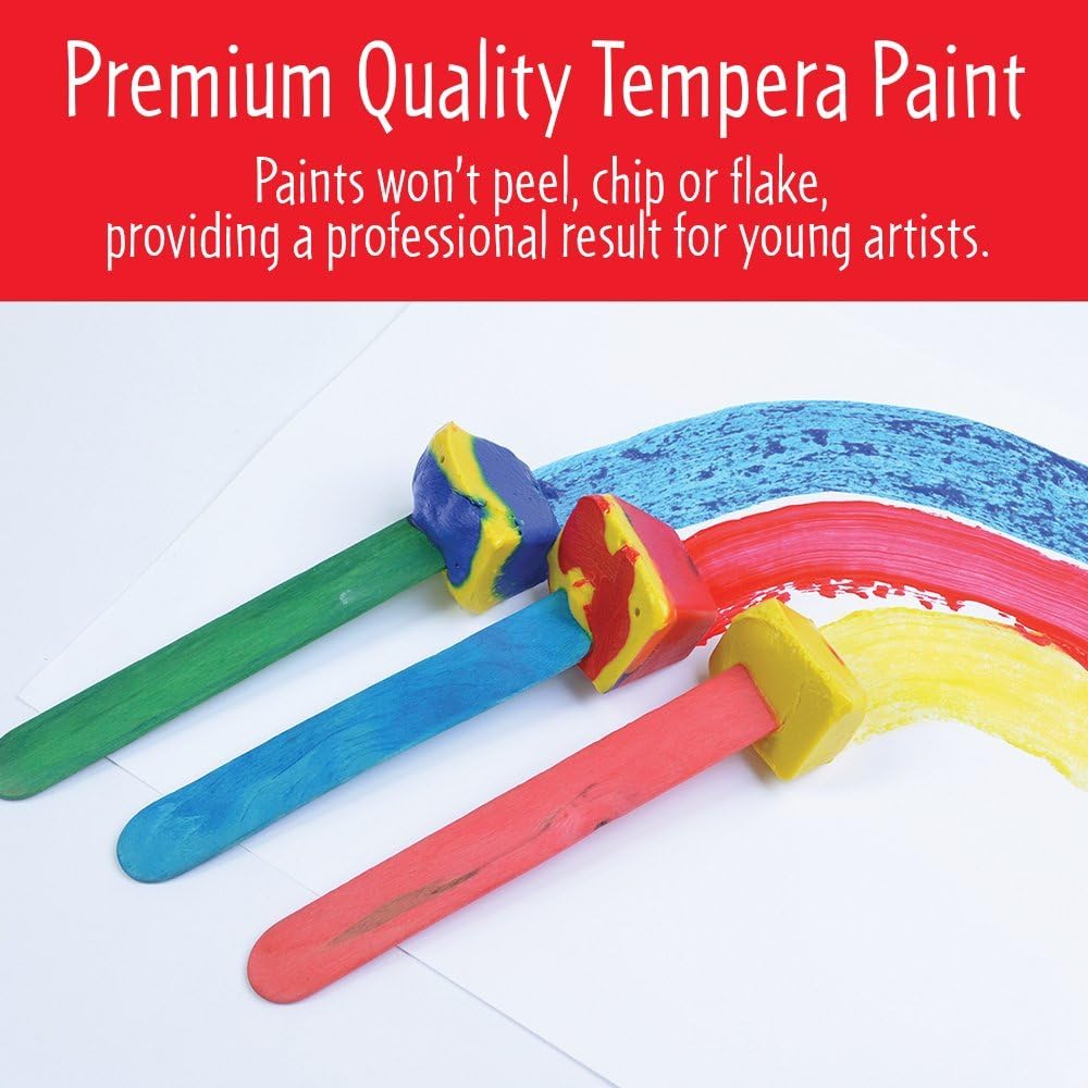 Faber-Castell Pintura al temple para niños, pintura de póster para niños, fabricada en los Estados Unidos, color verde, 8 onzas