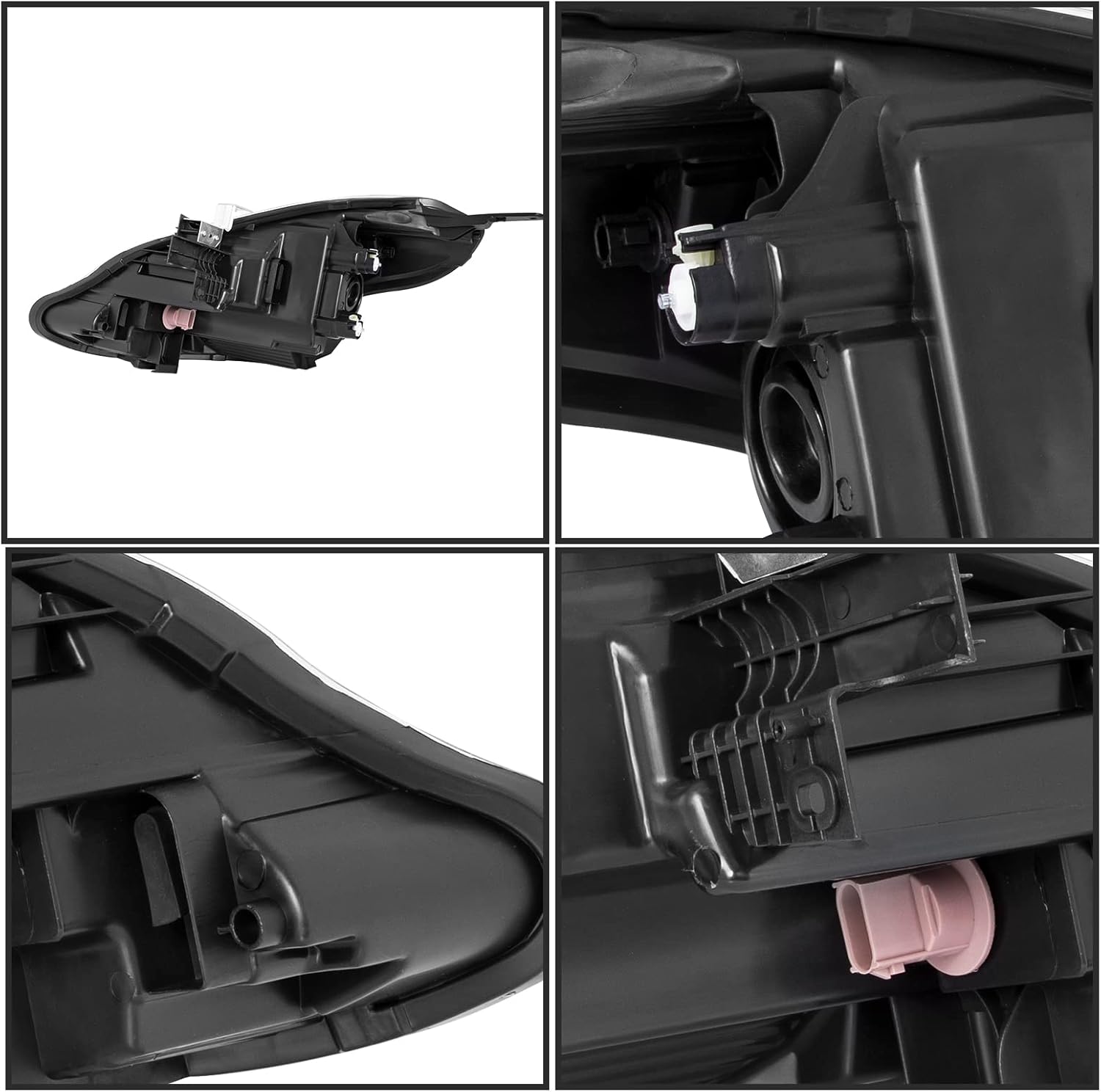VehicleAid Conjunto de faros delanteros compatible con Nissan Versa 2015, 2016, 2017, 2018, 2019, lado izquierdo del conductor