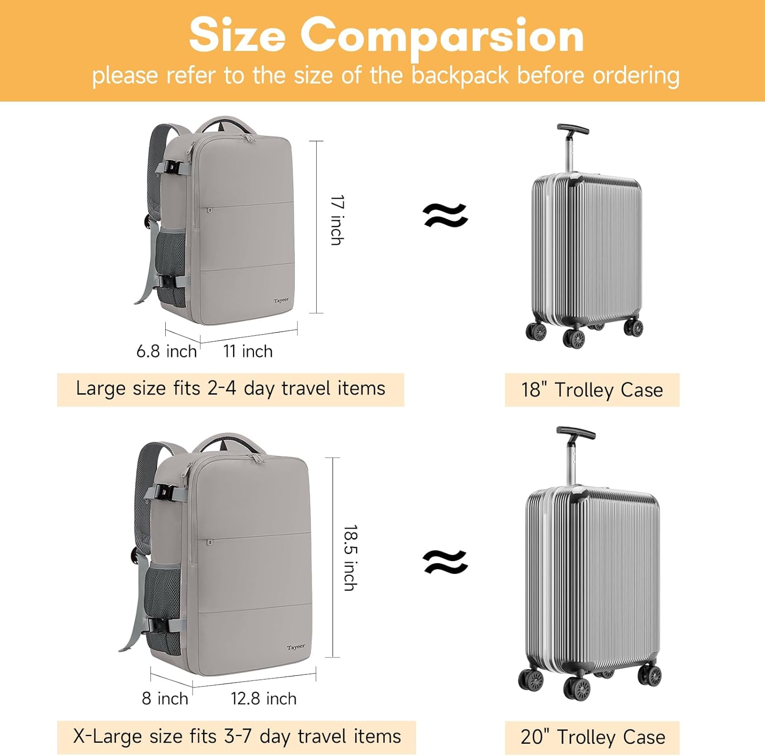 Taygeer Mochila para laptop para mujer, mochila para artículos esenciales universitarios con compartimento para laptop de 15.6 pulgadas, mochila de