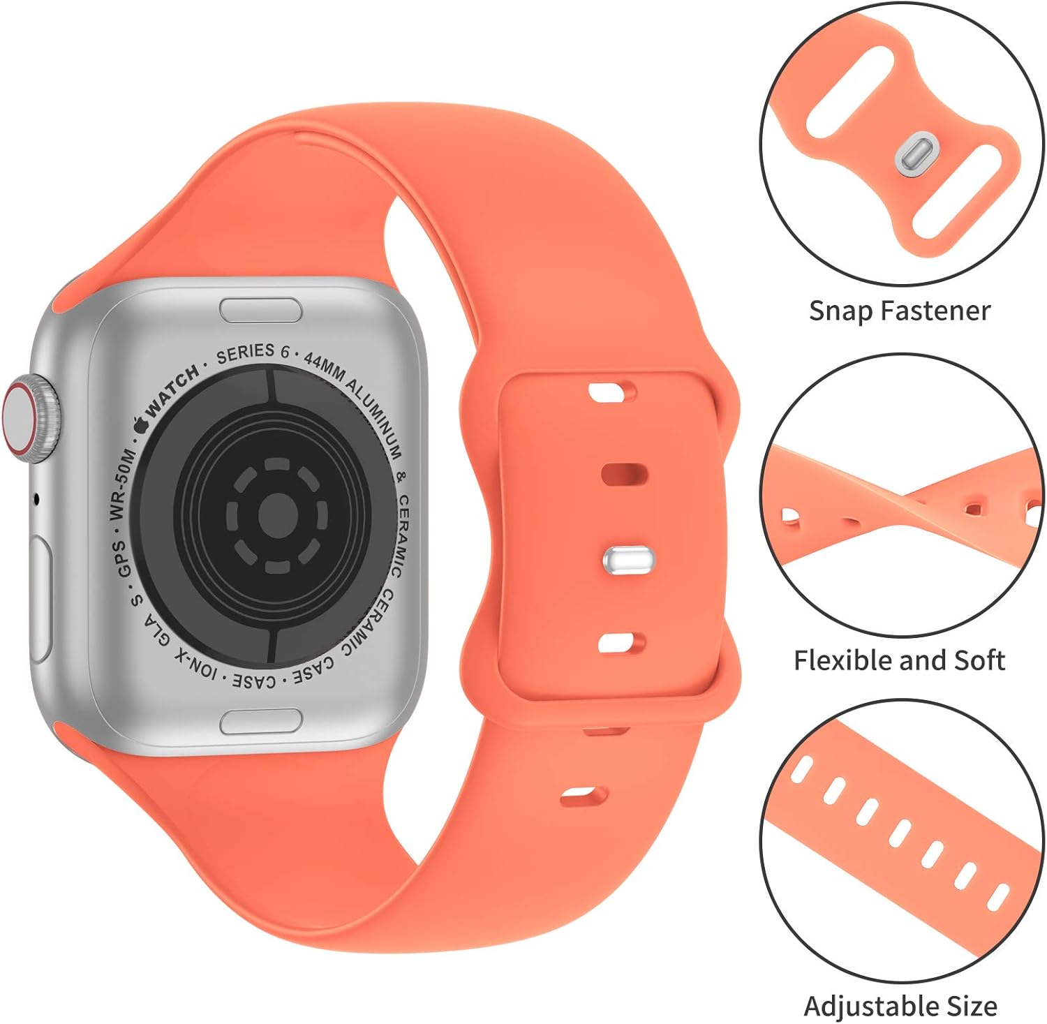 Bandiction – Correas compatibles con Apple Watch Serie 3, de 38 mm  1.5pulgadas, Serie 5 de 40 mm  1.57pulgadas, correas para iWatch de 38 , 40 y 41