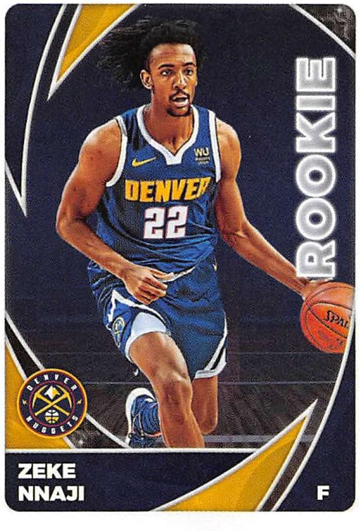 2020-21 Panini Stickers #325 Zeke Nnaji Rookie Official NBA Basketball Album Sticker Measuring 2.75 inch tall X 2 inches wide in Raw (NM or Better