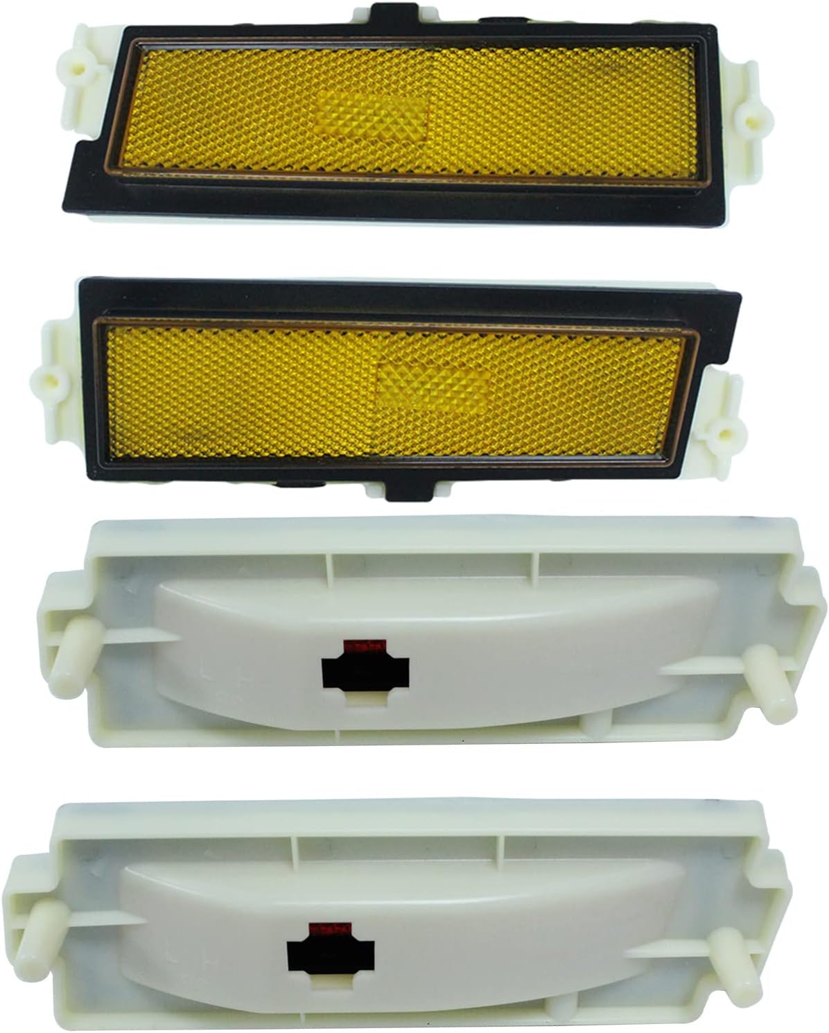 LAFORMO Chevy Monte Carlo Conjunto de lentes de luz para lámpara de marcador lateral delantera y trasera para Chevy Monte Carlo 1981-1988 Par
