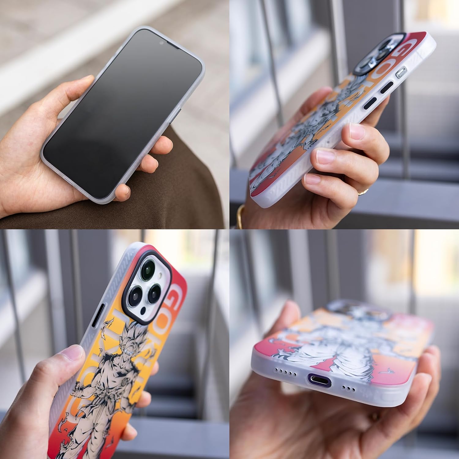 Anime japonés para iPhone 14pro funda de lujo de alta gama Shell Creative Laser Vision para iPhone 14pro funda protectora