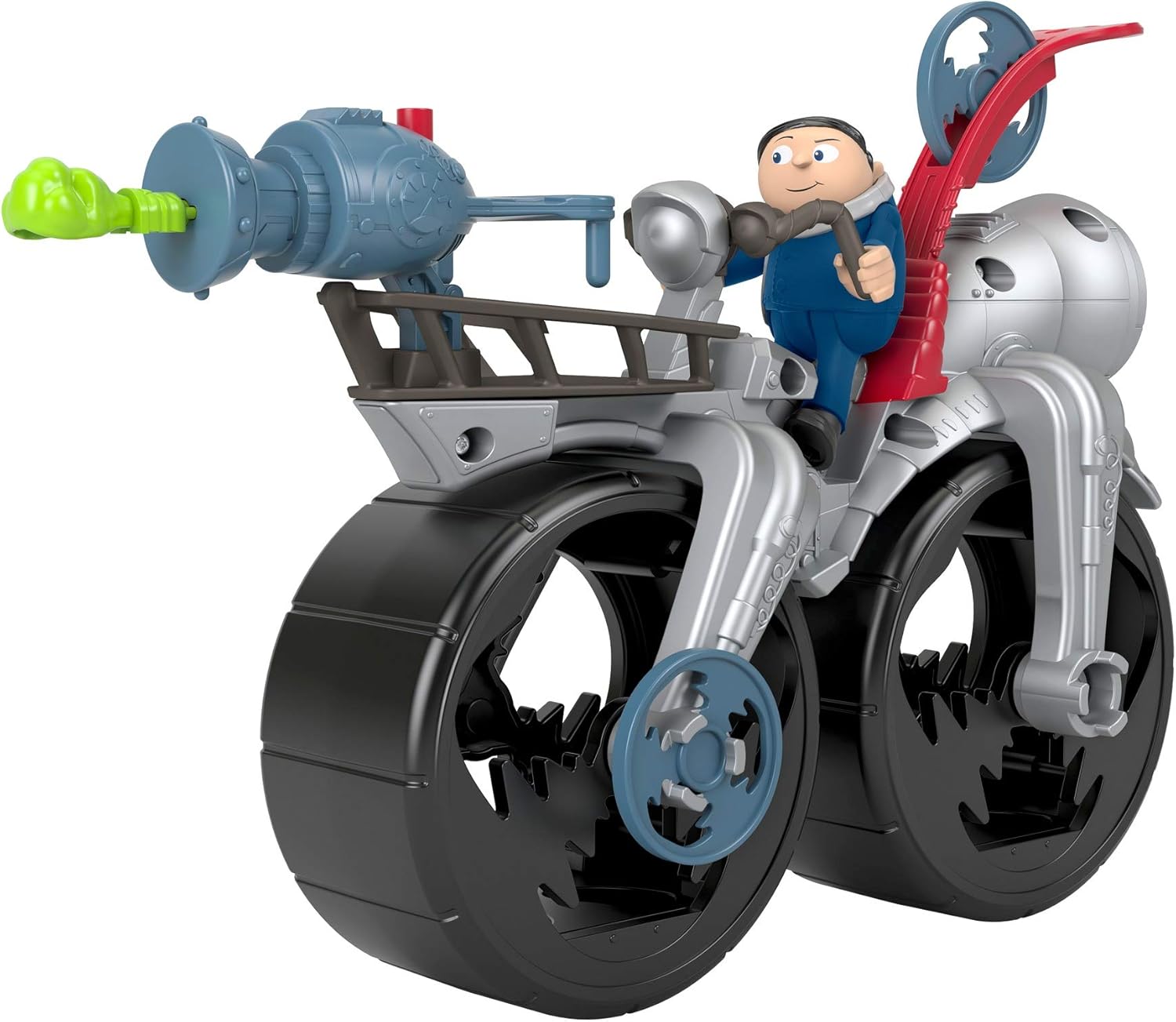 Imaginext Minions The Rise of Gru Rocket Bike and Gru, juego de vehículos y figuras de 6 piezas para niños en edad preescolar a partir de 3 años