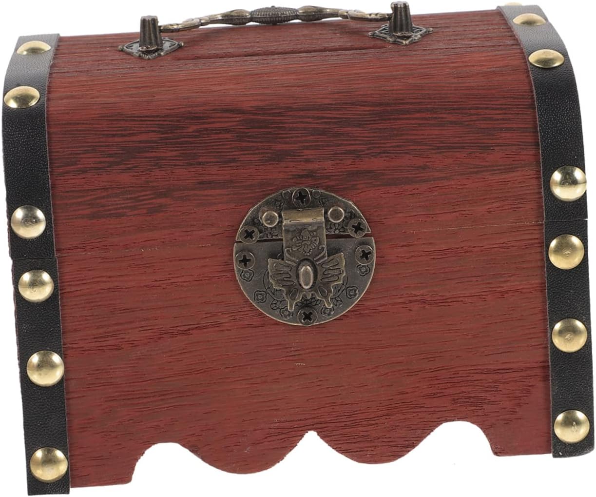Uonlytech 3 unidades de caja de dinero con cerradura de alcancía para niñas, alcancía para hucha de madera, caja de pecho retro, alcancía para el