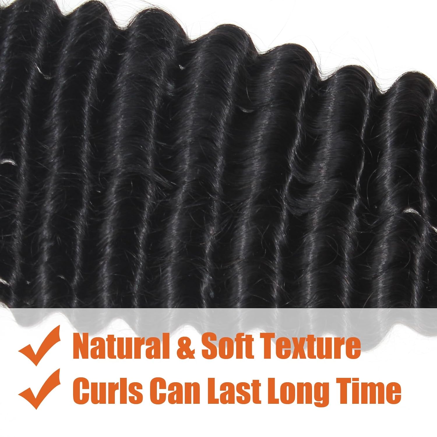 Cabello humano trenzado a granel, cabello humano virgen ondulado profundo, cabello trenzado para trenzas bohemias sin nudos bohemias, sin trama,