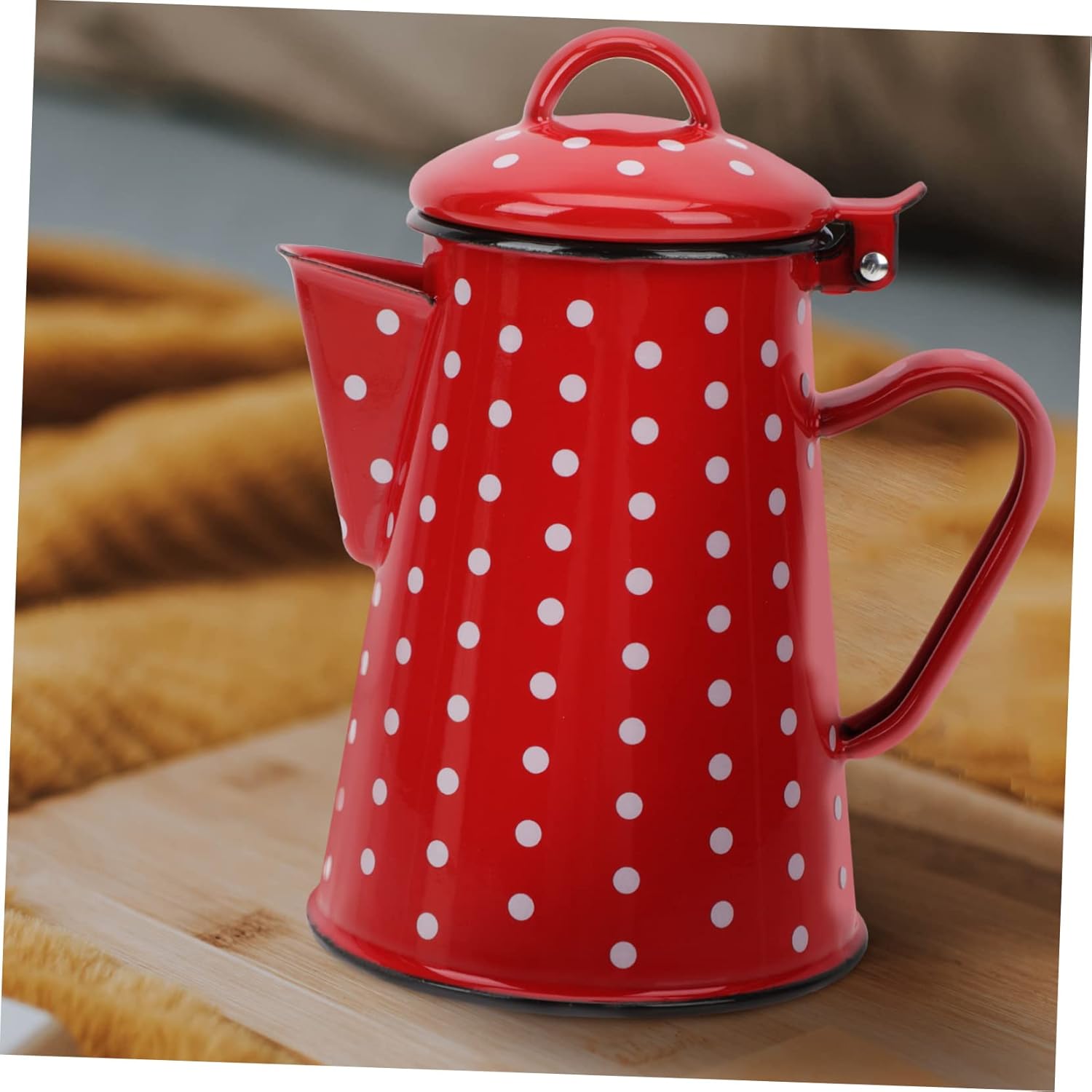 Cabilock Cafetera Expresso con mango de esmalte para cafetera expreso, hervidor de cerámica, jarras para beber, café camping