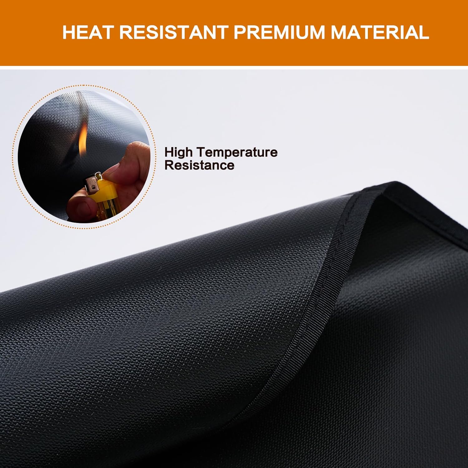 SUITMAT Tapete de parrilla para parrilla al aire libre, tapete de parrilla ignífugo de doble cara para proteger tu mesa de parrilla, tapete