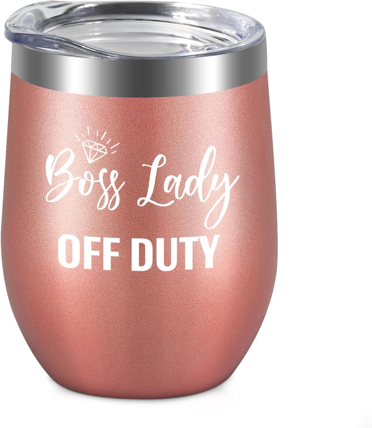 LiqCool – Regalos de Boss Lady para mujer, vaso de vino aislado para jefa, regalos de vino para mujeres y mujeres, regalos de mejor jefa para el día