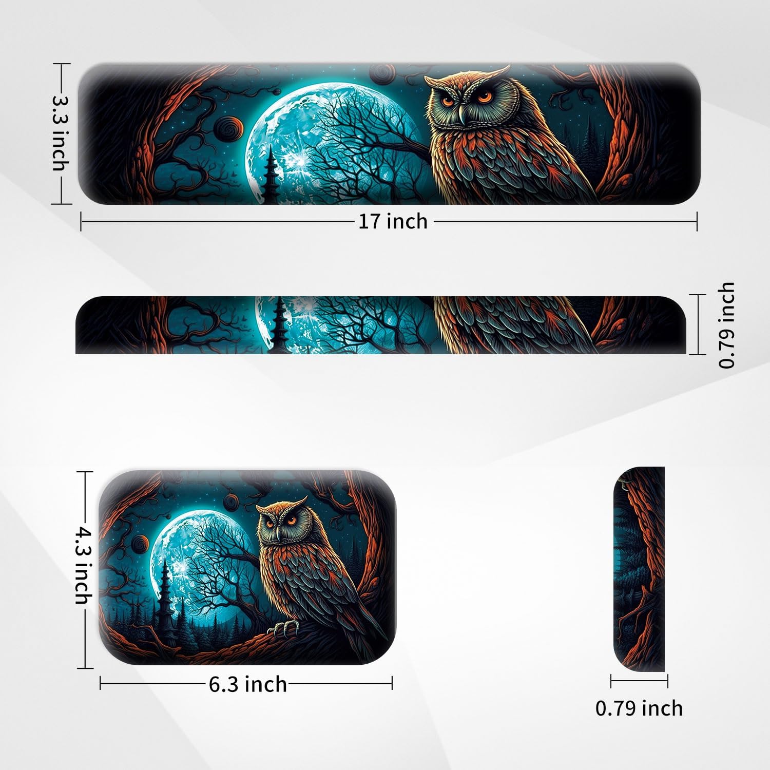 Reposamuñecas para teclado + coderas de escritorio (juego de 3 unidades), reposamuñecas de gel de espuma viscoelástica para teclado y mouse, cojín