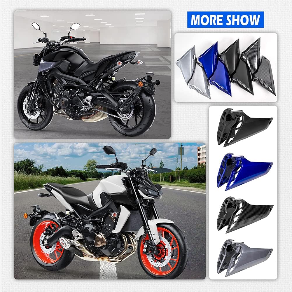 Cubierta de panel lateral para tanque de combustible para motocicleta, compatible con Y-amaha MT09 MT 09 MT-09 2017 2018 2019 2020 Accesorios Kit de