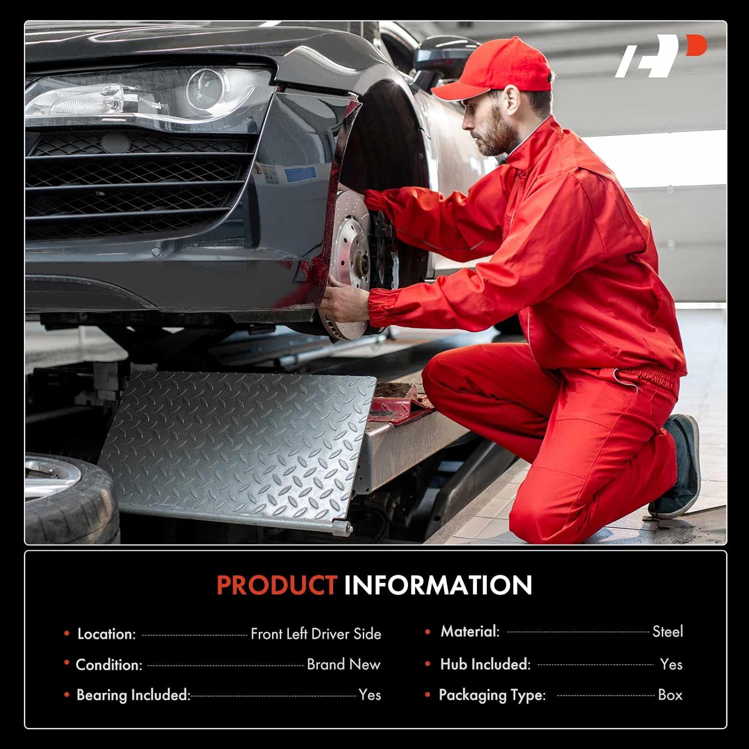 A-Premium Conjunto de cubo de cojinete de dirección delantera y cojinete de rueda compatible con Volkswagen Beetle 1998-2010, Golf 1999-2006 y 2010,