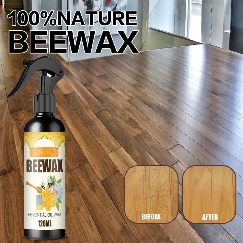 NOISSUE Spray de cera de abeja molecularizada, spray de cera de abeja micromolecularizada natural, limpiador en aerosol de cera de abejas, esmalte y
