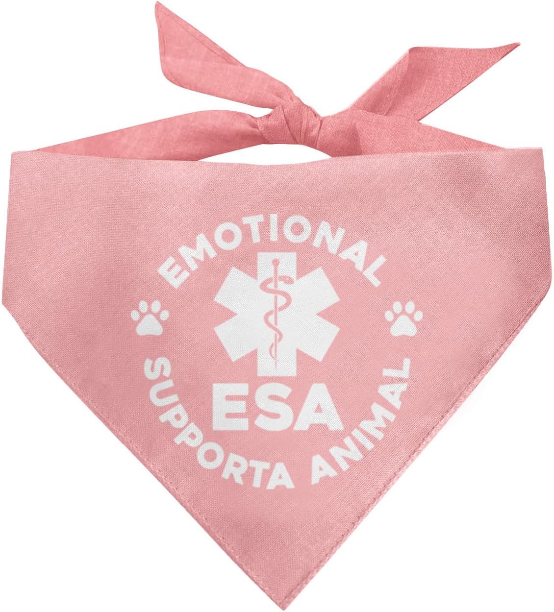 Bandana de apoyo emocional para perros, bandana para perro, accesorios de bufanda rosa para perro, bufanda triangular para mascotas, bandana para