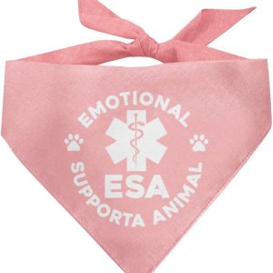 Bandana de apoyo emocional para perros, bandana para perro, accesorios de bufanda rosa para perro, bufanda triangular para mascotas, bandana para Bandana de apoyo emocional para perros, bandana para perro, accesorios de bufanda rosa para perro, bufanda triangular para mascotas, bandana para