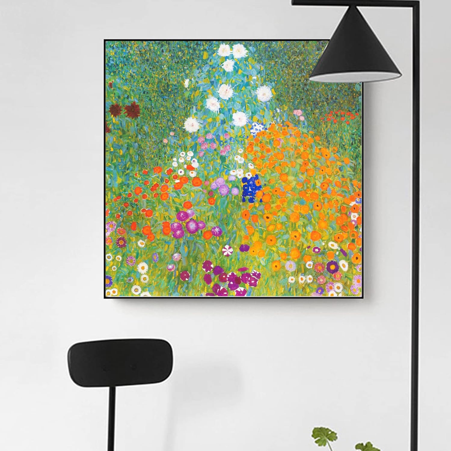 Gustav Klimt – Lienzo decorativo para pared, impresiones de póster Bauerngarten, reproducción de pintura al óleo de flores, decoración moderna del
