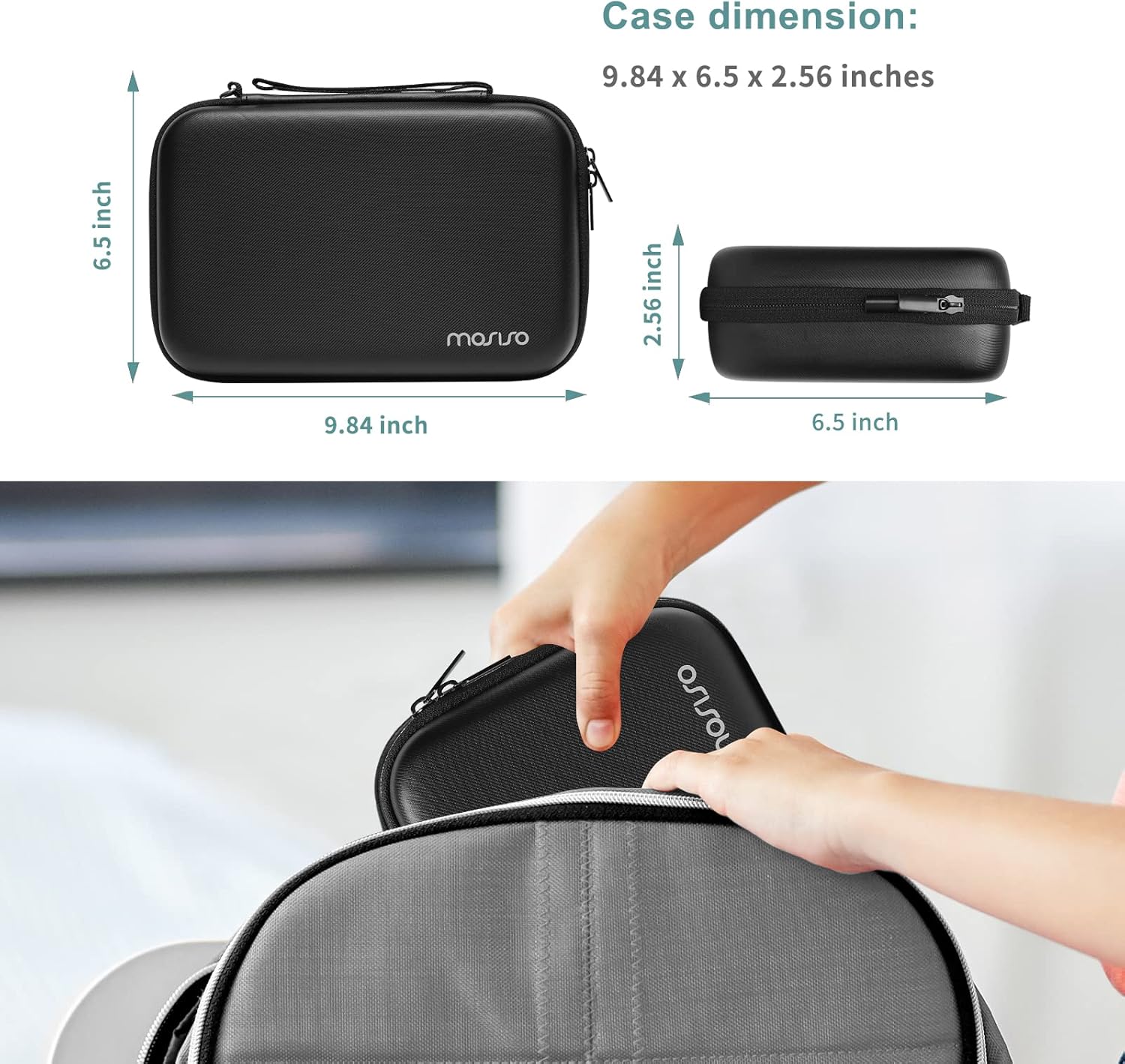 MOSISO Funda para cámara compatible con Sony ZV-1  ZV-1F  ZV-1 II Vlog y kit de accesorios para vlogger trípode, funda de transporte de EVA