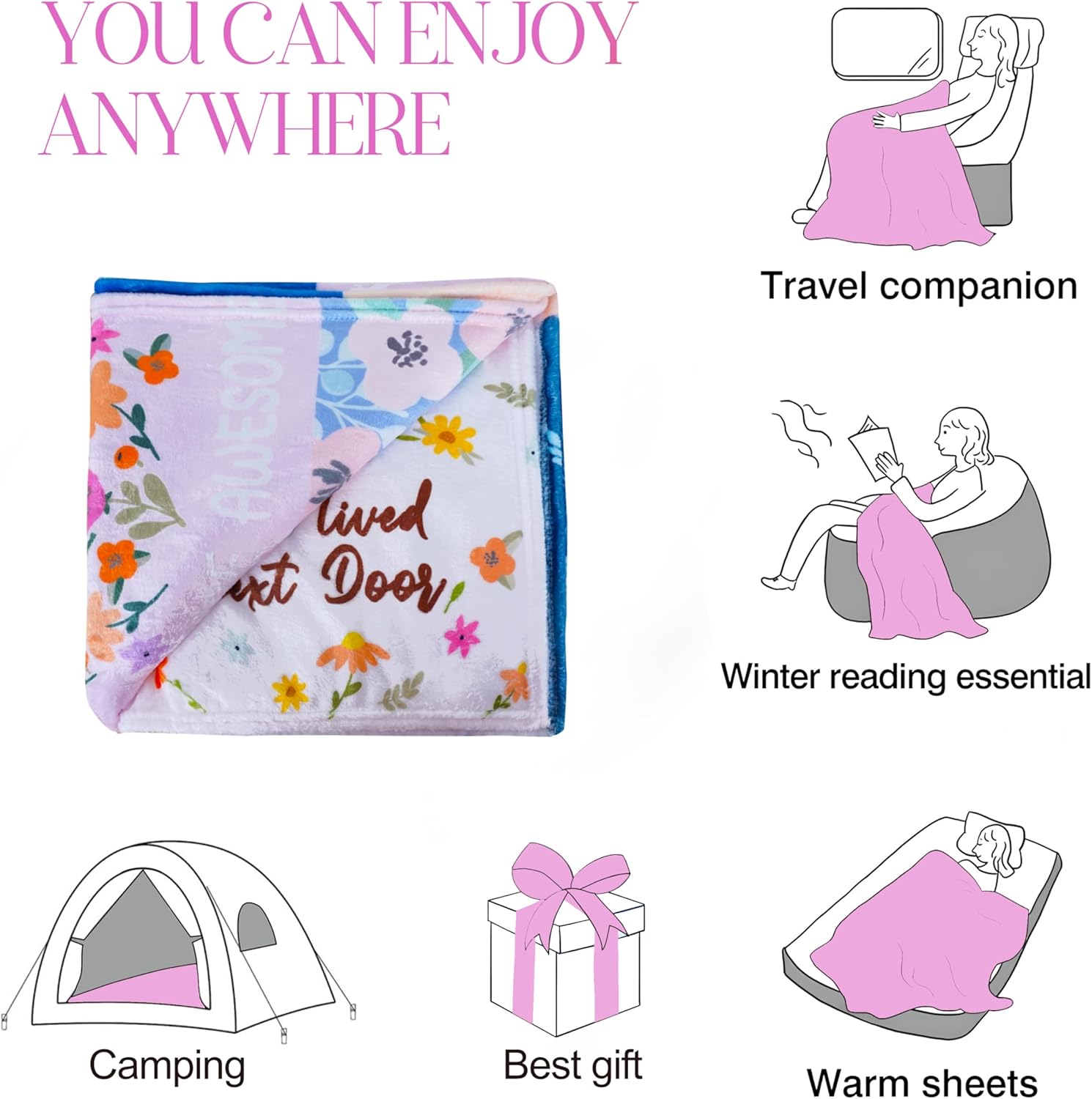 Manta para mejor amiga, manta de amigos para regalos de mejor amiga, regalos de cumpleaños para mejores amigas, manta de amistad única para mejores