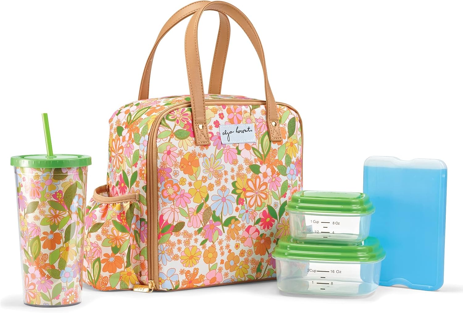 Fit & Fresh Lonchera para mujer, bolsa de almuerzo aislada para mujer, para el trabajo, a prueba de fugas y resistente a las manchas, lonchera