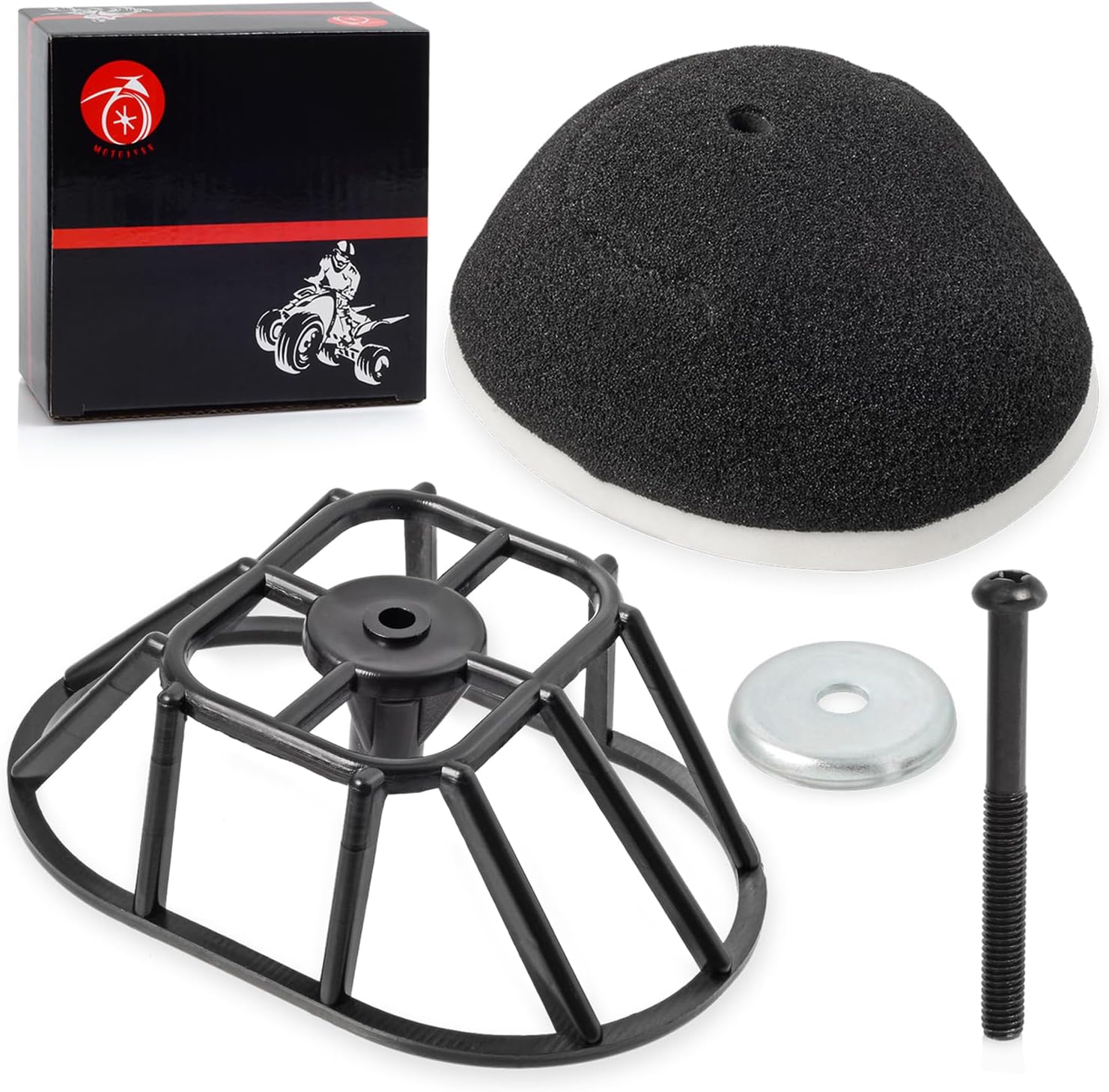 Kit de filtro de aire jaula titular cesta de admisión para Yamaha Blaster 200 Grizzly 125 Breeze 125 YFA1 Raptor 125 250 2XJ-14458-00-00