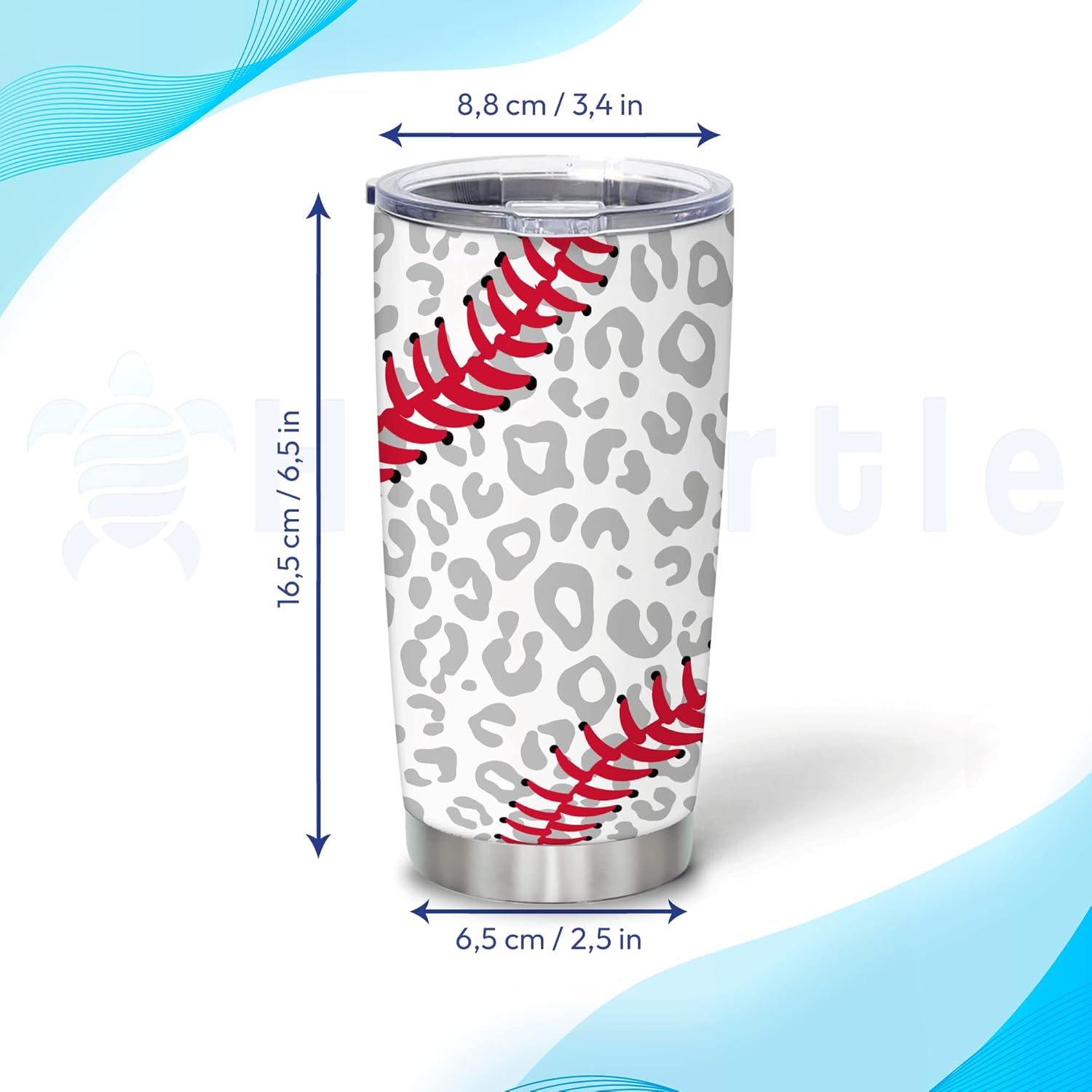 Hyturtle Vaso de béisbol personalizado para hombres y mujeres en cumpleaños, regalos de béisbol para jugadores de béisbol, regalos para amantes del