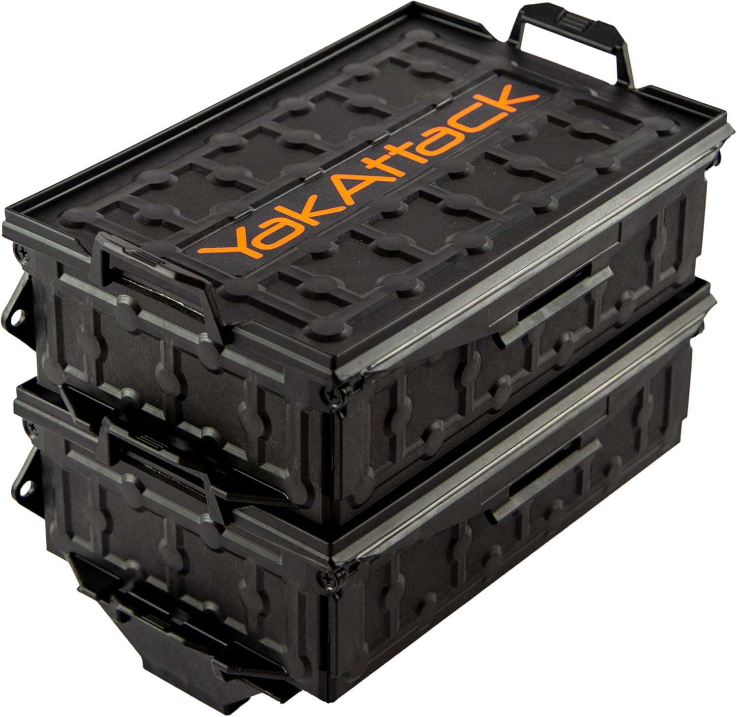 YakAttack Sistema de caja de almacenamiento de equipo de pesca apilable TracPak  Accesorios de pesca en kayak