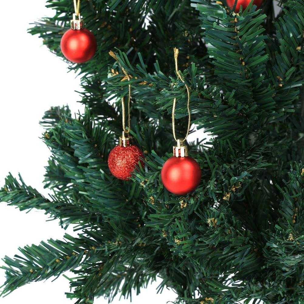 24 bolas de Navidad de 6 colores, bola de adorno de bola de Navidad, bolas de Navidad, adornos de bolas de Navidad inastillables, bolas de árbol de