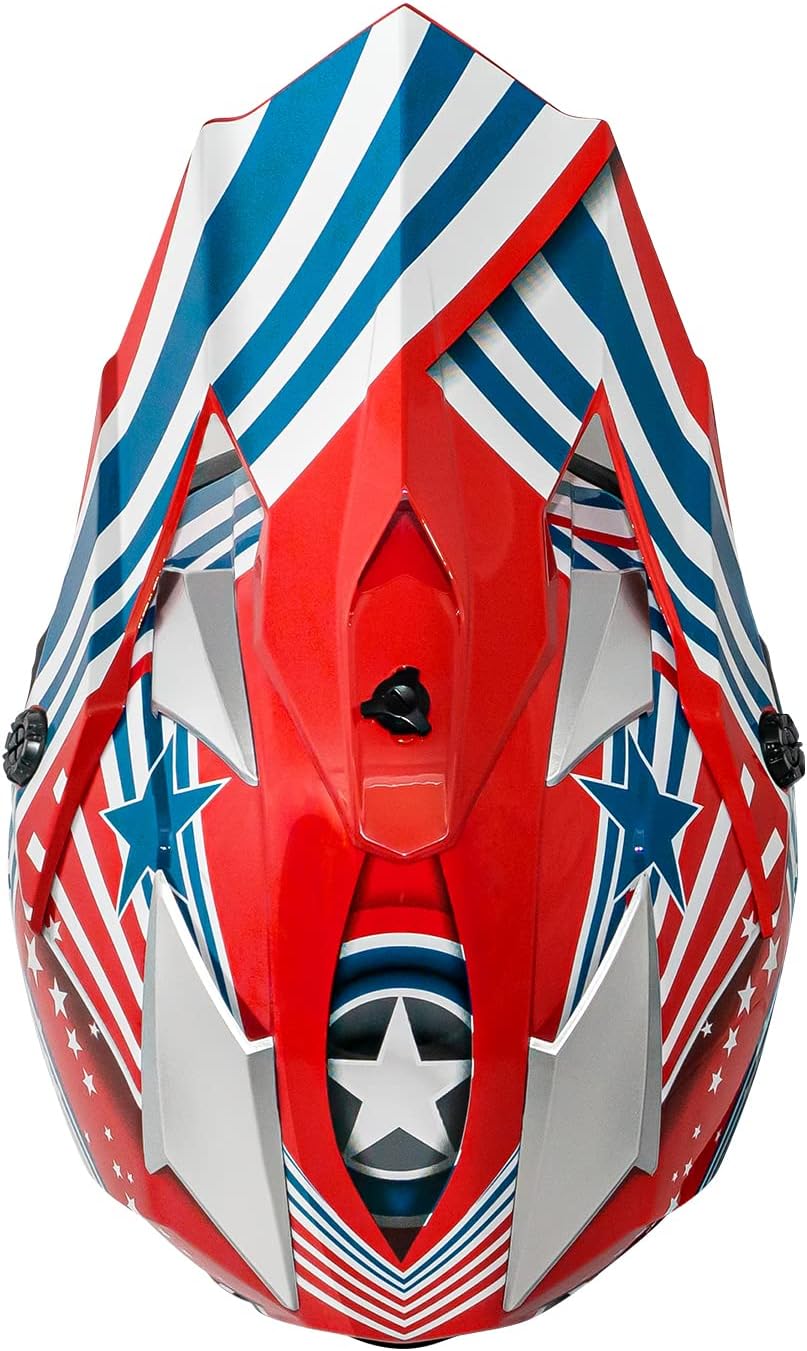 VCAN VX38 – Casco para adultos, cuatrimoto, motocicleta, cuatrimoto, moto, cuesta abajo, con gafas aprobadas por DOT