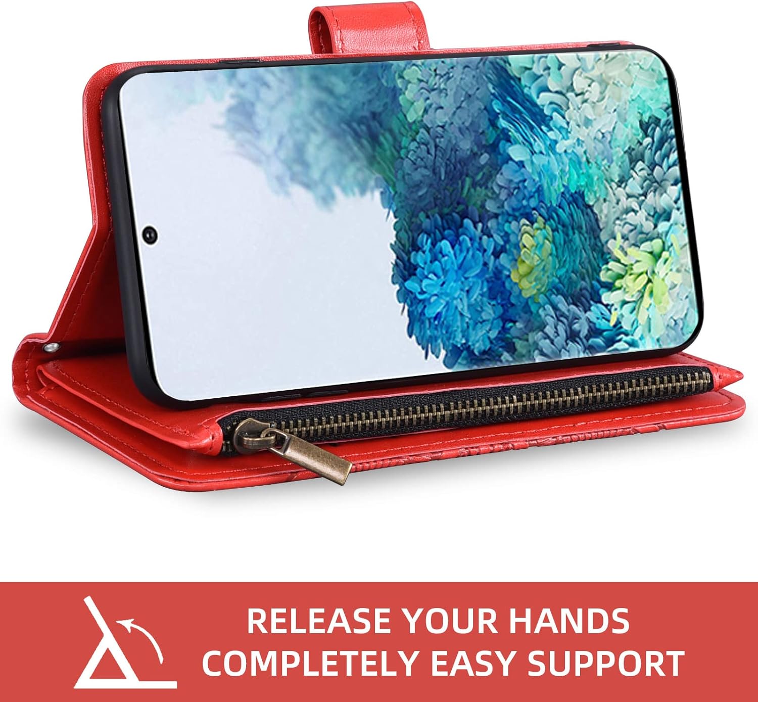 Asuwish Compatible con Samsung Galaxy S20 Glaxay S 20 5G UW 6.2 pulgadas Funda tipo cartera y protector de pantalla de vidrio templado con tapa de
