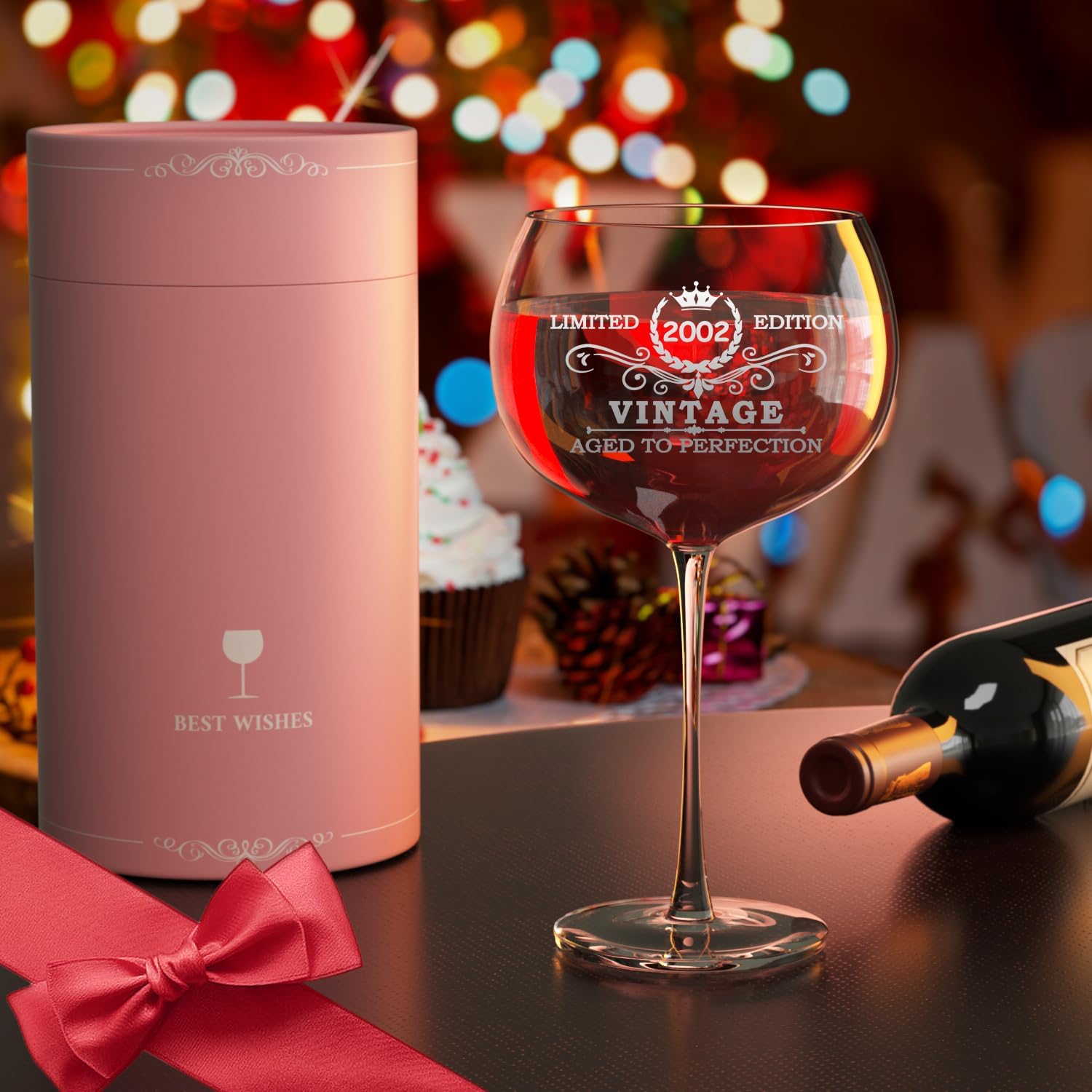 Regalos de cumpleaños número 21 para mujer, copa de vino, regalos de 25 onzas, regalo de 21 cumpleaños para ella, idea de regalo de cumpleaños de 21