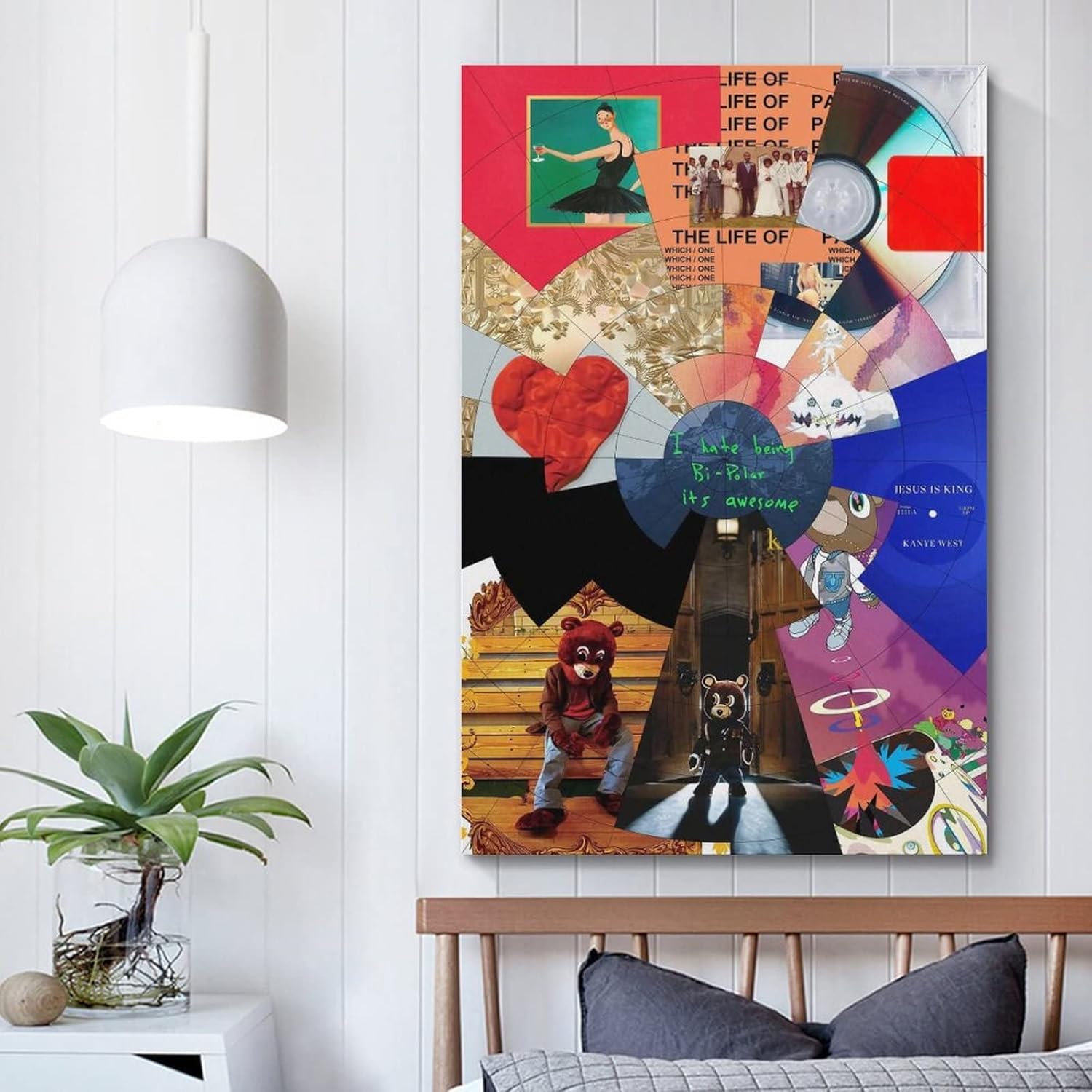 ChezMax KANYE WEST – Póster de 12 x 18 pulgadas (11.8 x 17.7 in)