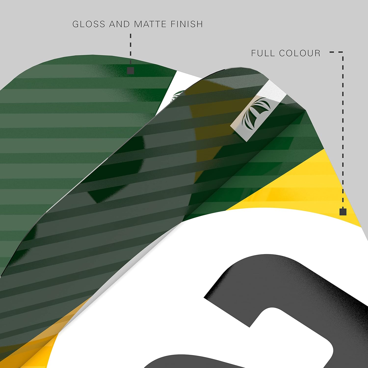 Target Darts Chicane Design – Juego de 3 vuelos de dardos Pro Ultra Green No.2, 9 pulgadas en total