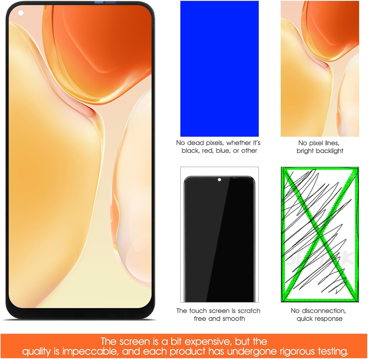 Pantalla para TCL Plex 10L T1 Lite Reemplazo de pantalla para TCL T780H Pantalla LCD T770B Pantalla táctil Digitalizador Asamblea Piezas de