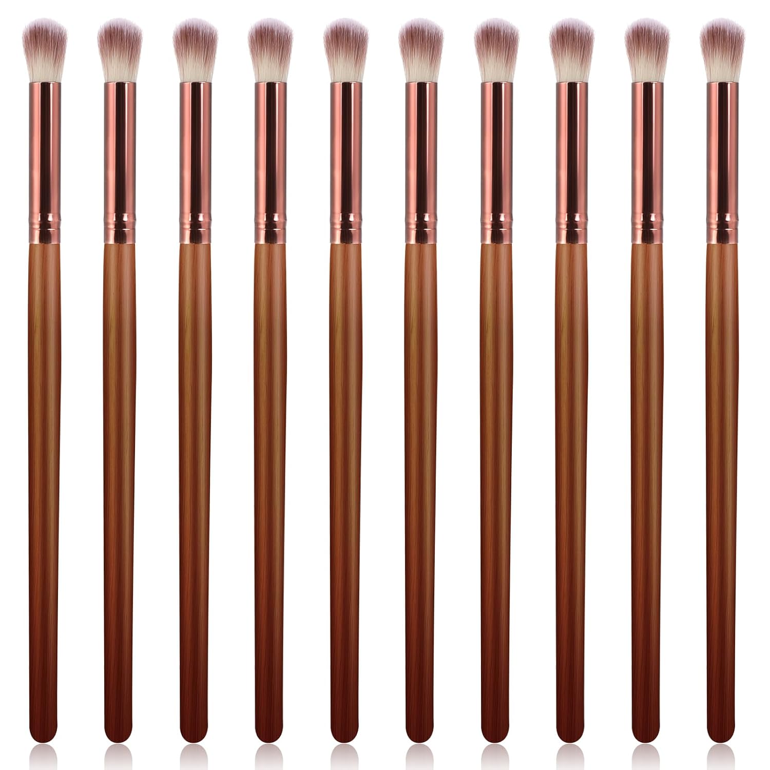 10 cepillos de pestañas para limpieza, mango de madera, extensión de pestañas, cepillo de limpieza, cepillo de champú de pestañas, cepillo de