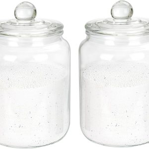 Dispensador de detergente para ropa, contenedor de cápsulas Derergent para organización de lavandería, tarros de vidrio para almacenamiento de ropa Dispensador de detergente para ropa, contenedor de cápsulas Derergent para organización de lavandería, tarros de vidrio para almacenamiento de ropa