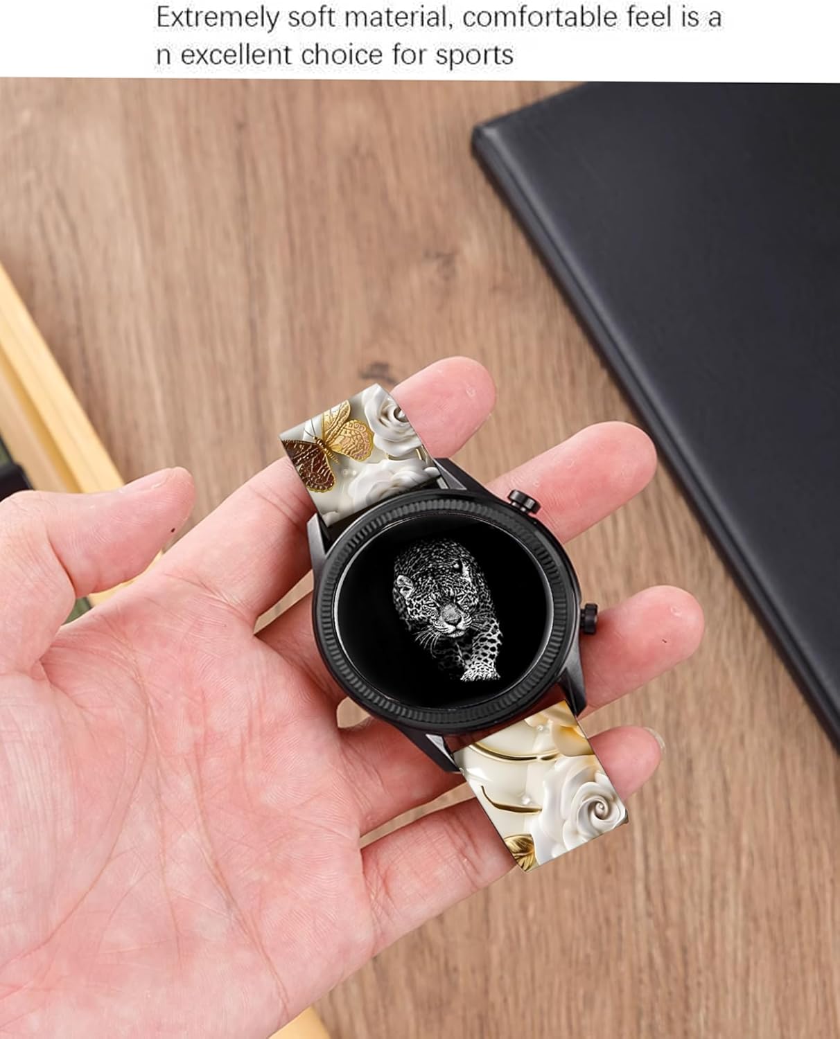 Compatible con Galaxy Watch 65  45 Pro  4 Classic  3 (1.614 in)  Active 2 & 1 Banda, correa de repuesto de 0.787 pulgadas sin decoloración para