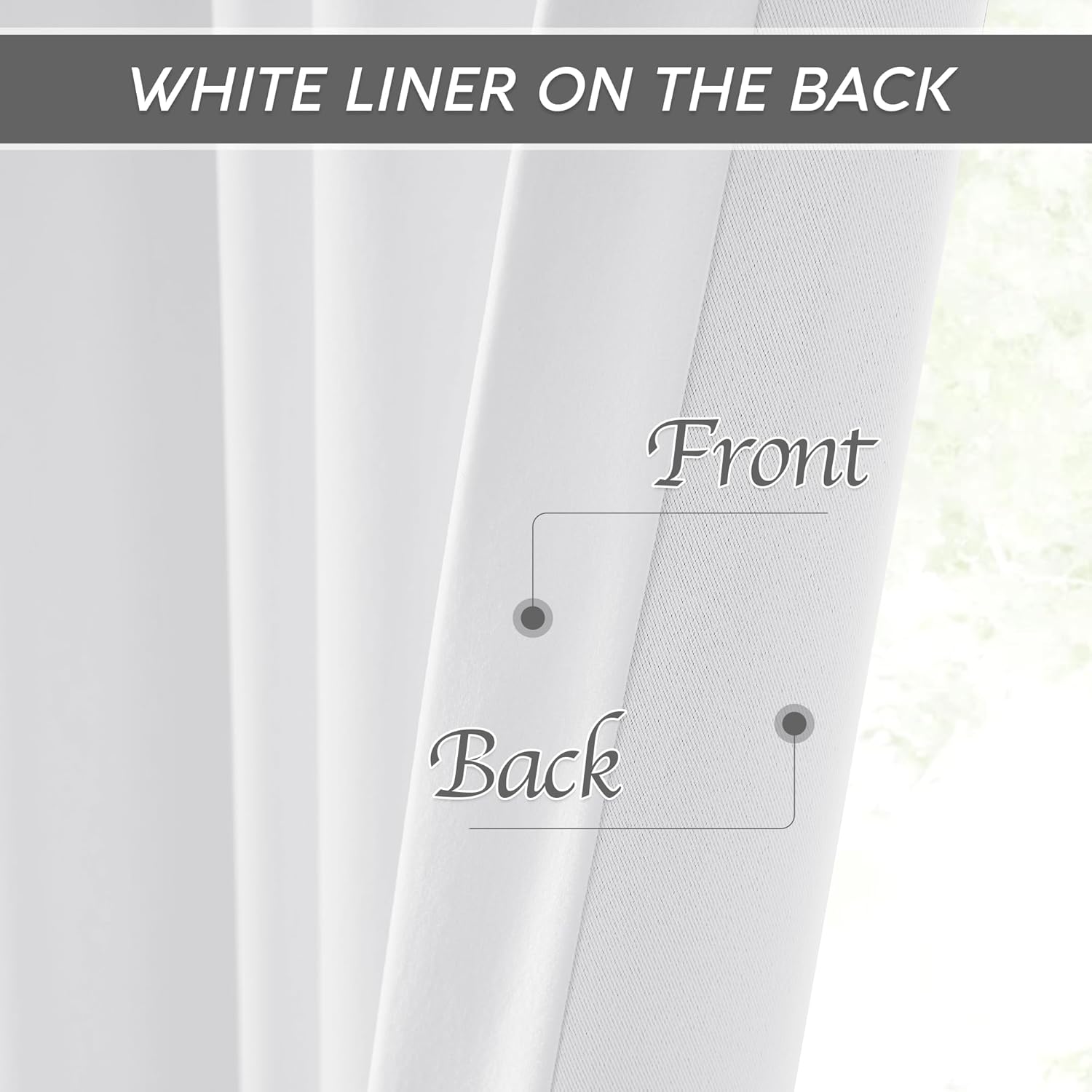 RYB HOME Cortinas de terciopelo blanco de 96 pulgadas, 2 capas para oscurecer la habitación, cortinas blancas para ventana para sala de estar, telón