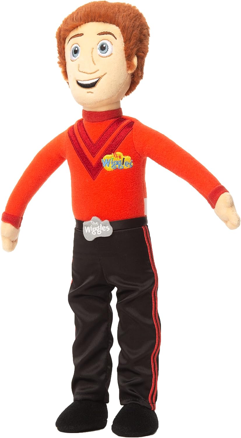 Muñeco de peluche The Wiggles – Simon – Red Wiggle – Muñeca mide 14 pulgadas para niños y niñas – Wiggles Fans – Juguete Wiggles con licencia oficial
