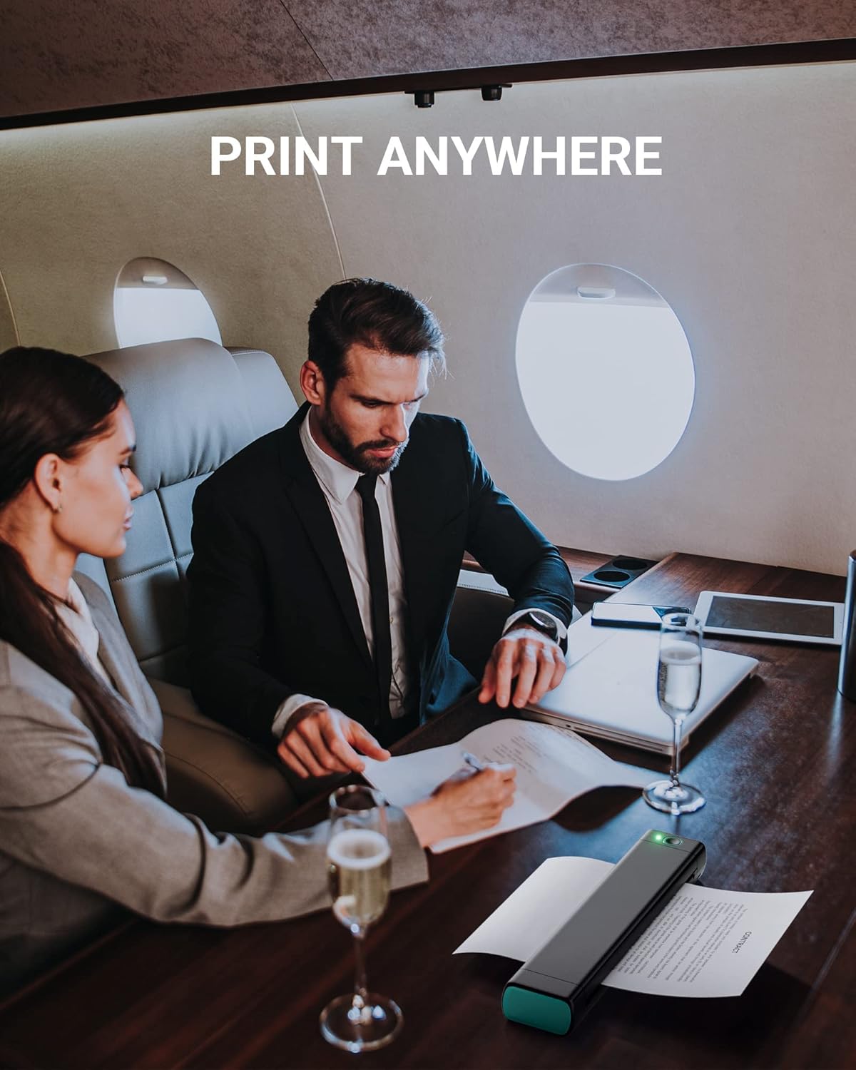 Itari Impresoras portátiles inalámbricas para viajes, M08F Bluetooth impresora térmica A4, 300DPI P831 impresora de transferencia térmica sin tinta