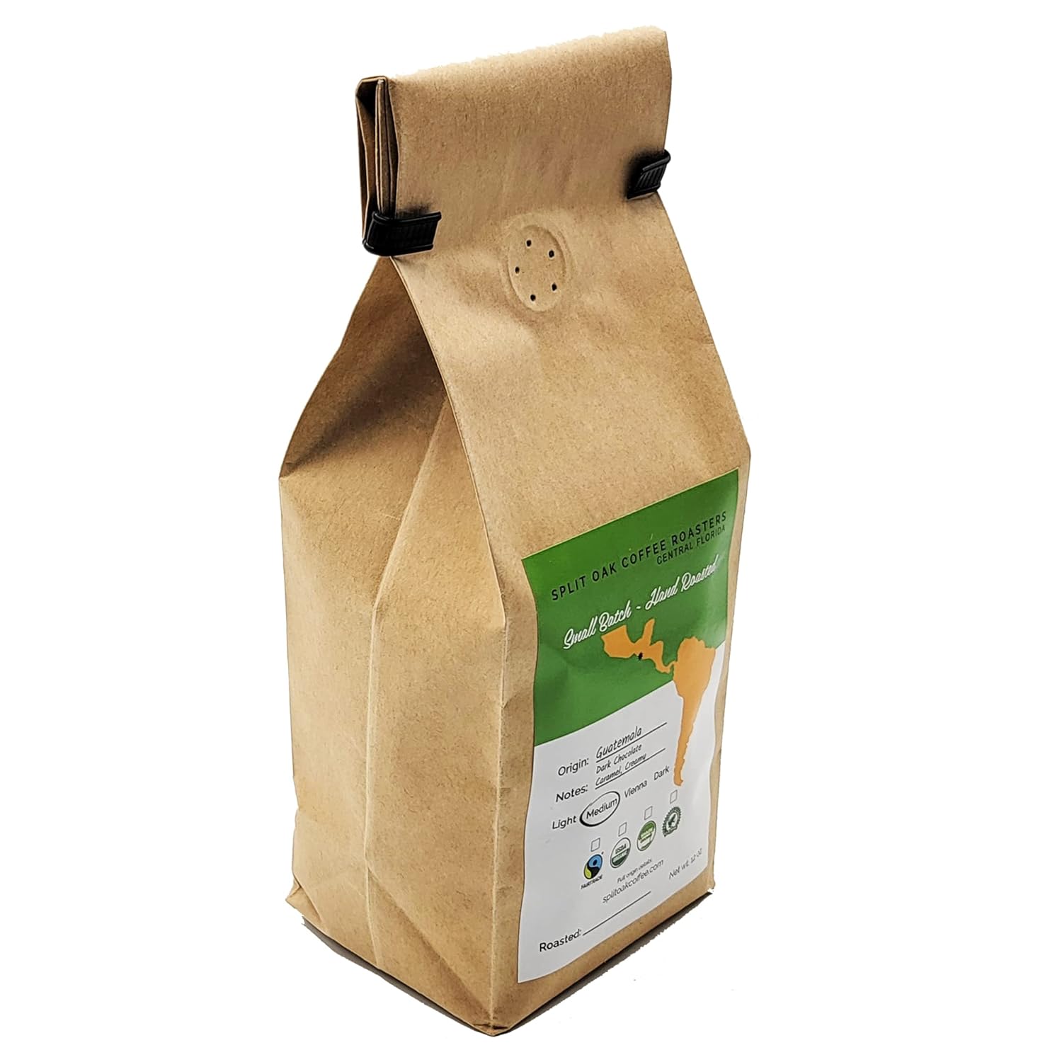 Granos de café orgánico Guatemala Huehuetenango de 12 onzas, comercio justo, tostado medio, origen único, cultivado a la sombra, reserva superior,