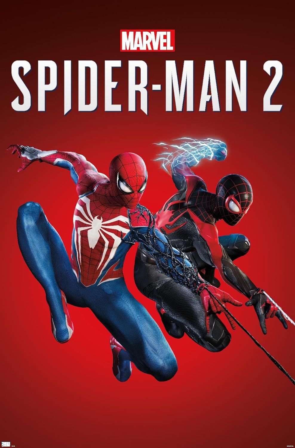 Trends International Marvel’s Spider-Man 2 – Póster de pared de arte clave, 22.37 x 34.00 pulgadas, versión premium sin marco