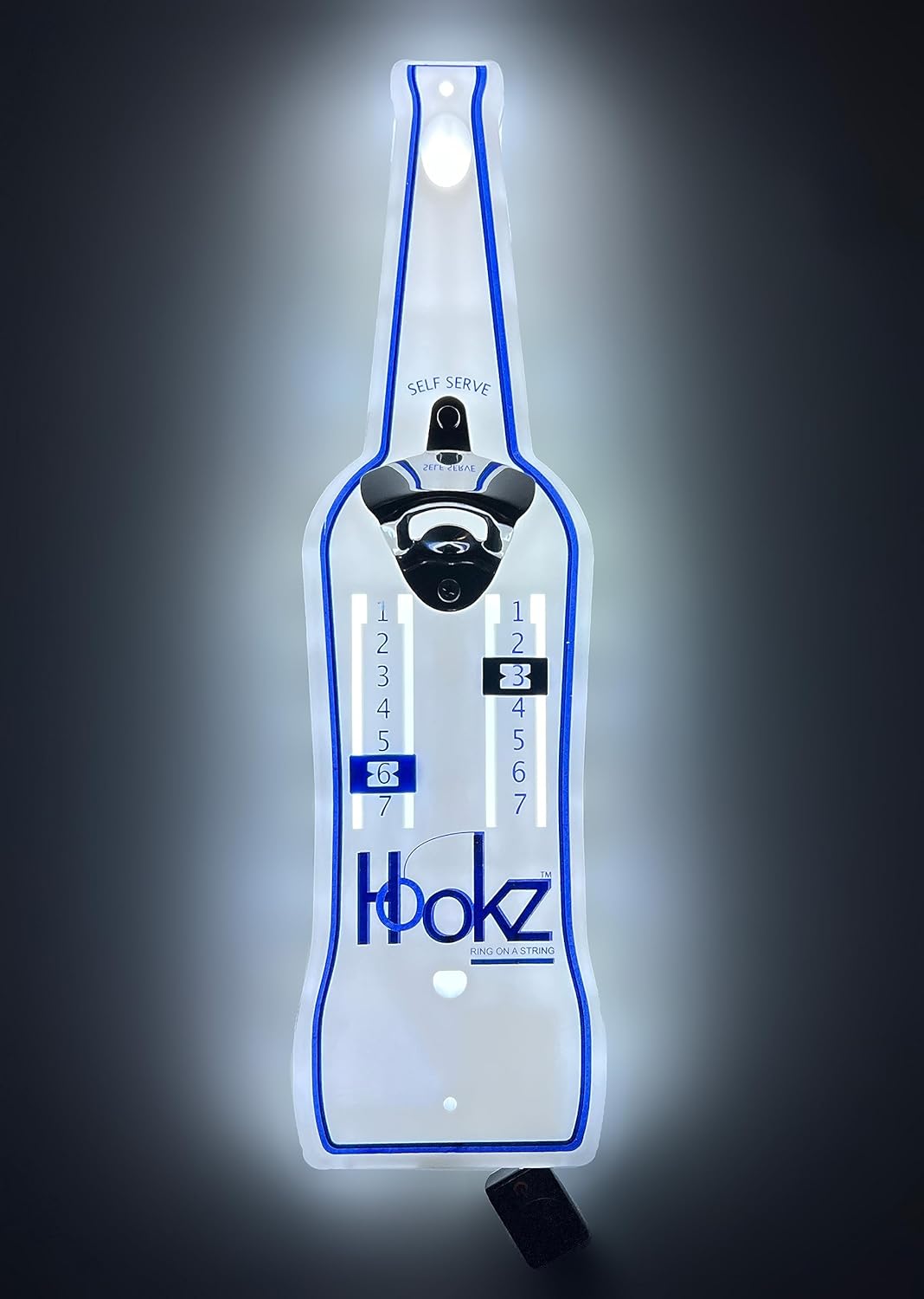 Poleish Sports Bottle Bash Brands Hookz – Anillo LED en un juego de cuerdas (todo tipo de clima, interior o exterior)