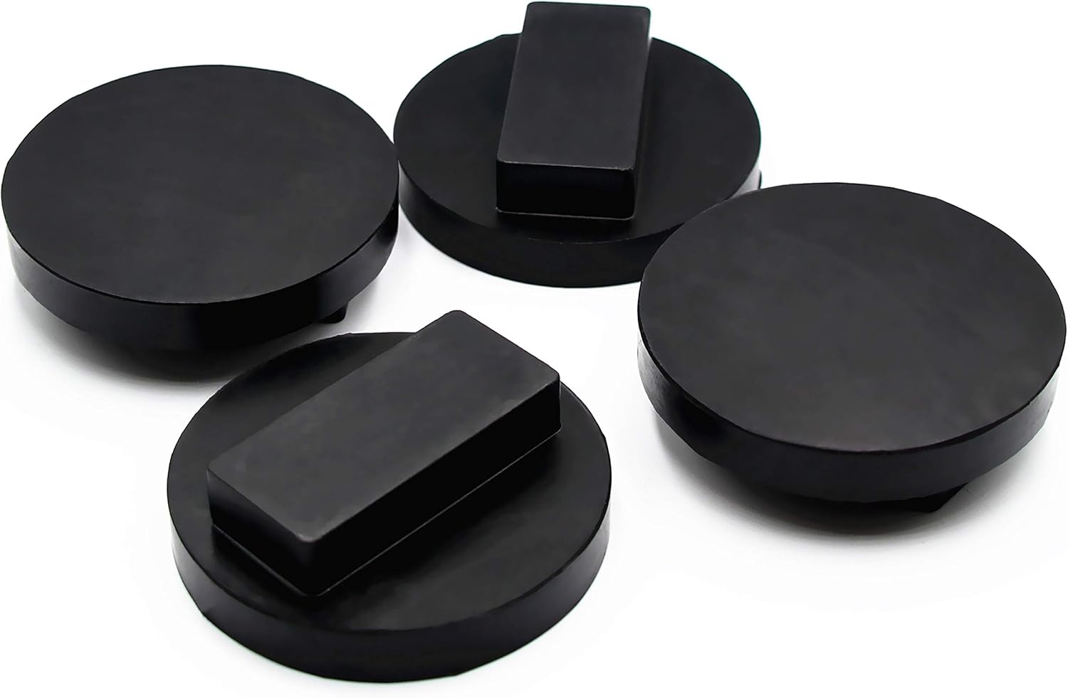 Almohadilla de gato universal para BMW y mini ranura de goma para riel protector cuadrado de poliuretano (4 piezas)