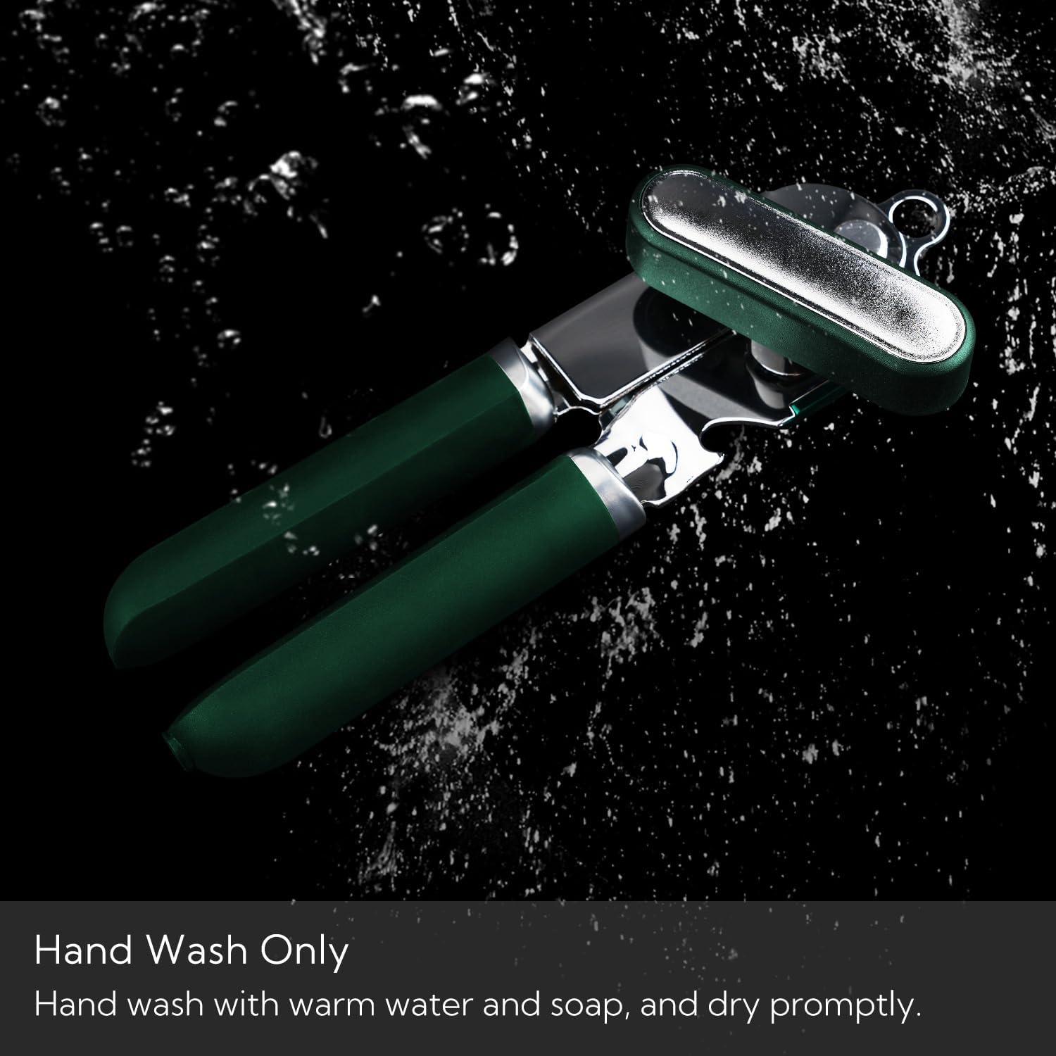 KITCHENDAO Abrelatas manual, hoja de segunda generación, abrelatas de mano con imán, rueda de corte súper afilada para corte de borde suave, perilla