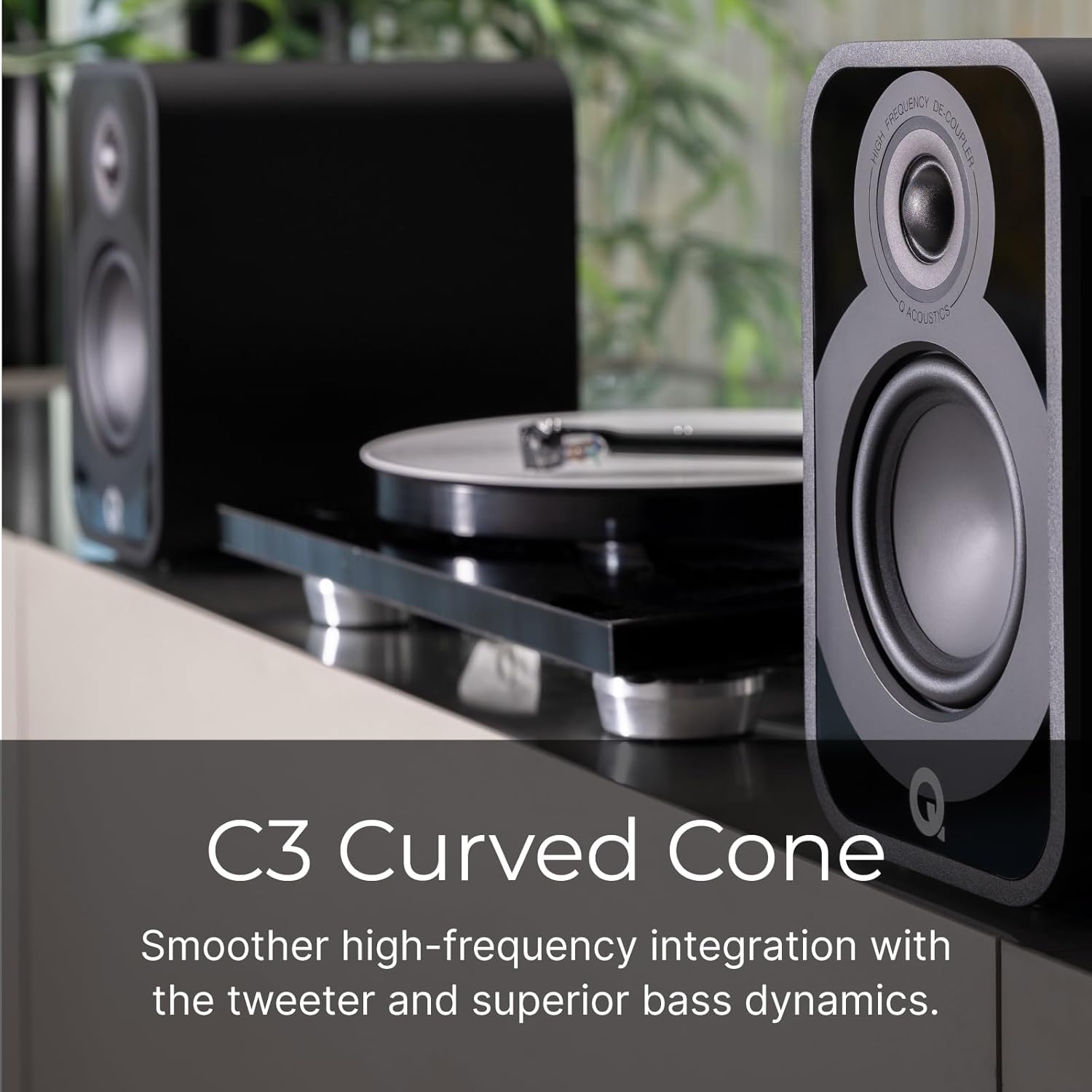 Q Acoustics 5010 – Par de altavoces compactos para estantería, color blanco satinado, controlador mediobajo de 4.5 pulgadas, tweeter de 1 pulgada,