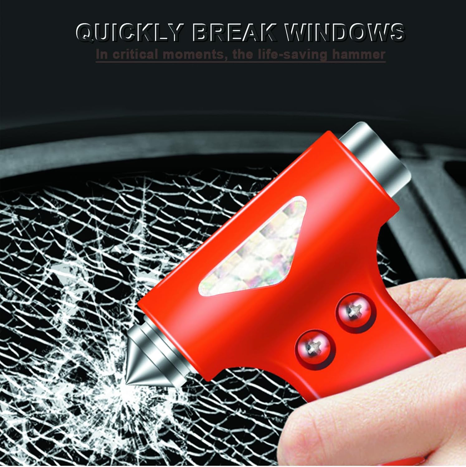 Cortador de cinturón de seguridad para interruptor de ventana de emergencia, martillo de seguridad, accesorios de escape