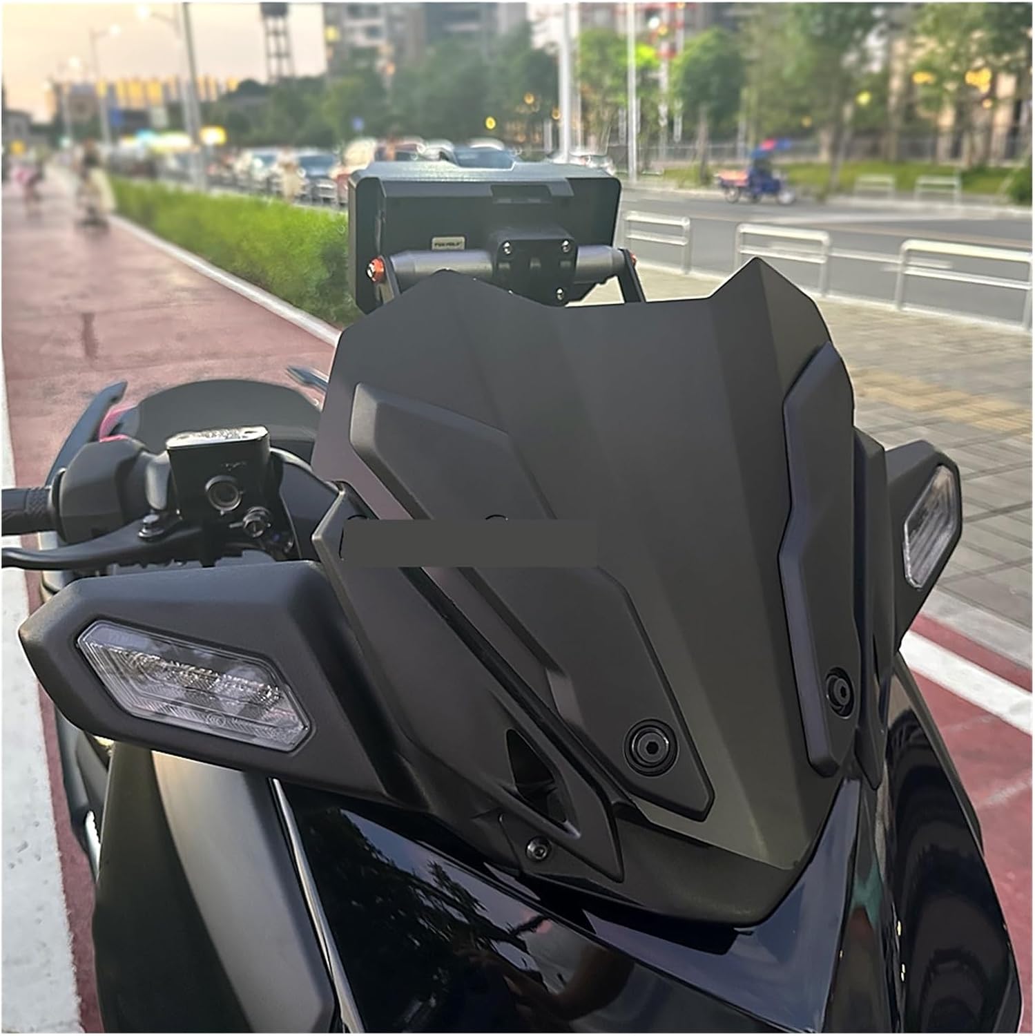 Motorcycle Wind Deflector Motorcycle Accessories Windshield Windscreen Aluminum Kit Deflector Fit for Yamahaha X-MAX 300 2023 Motorcycle Windscreen