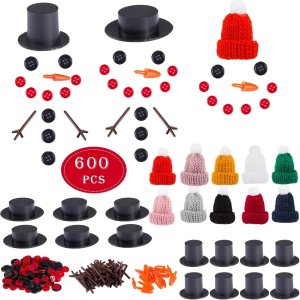 Kit de manualidades de muñeco de nieve de 600 piezas para niños, construye un kit de muñeco de nieve para recuerdos de fiesta, actividades de Kit de manualidades de muñeco de nieve de 600 piezas para niños, construye un kit de muñeco de nieve para recuerdos de fiesta, actividades de