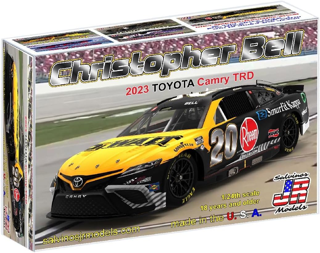 Salvinos JR Christopher Bell 2023 DWlt – Kit de coche de plástico para adultos, escala 124